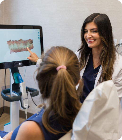 team member smiling with patient